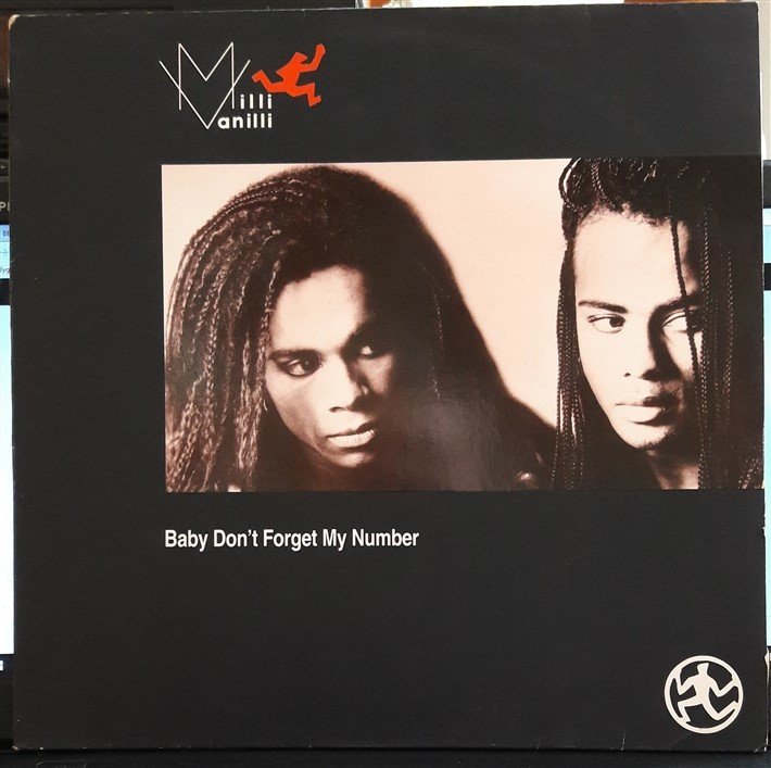 MILLI VANILLI - BABY DON'T FORGET MY NUMBER (1988) - 12'' MAXI SINGLE PLAK 2.EL