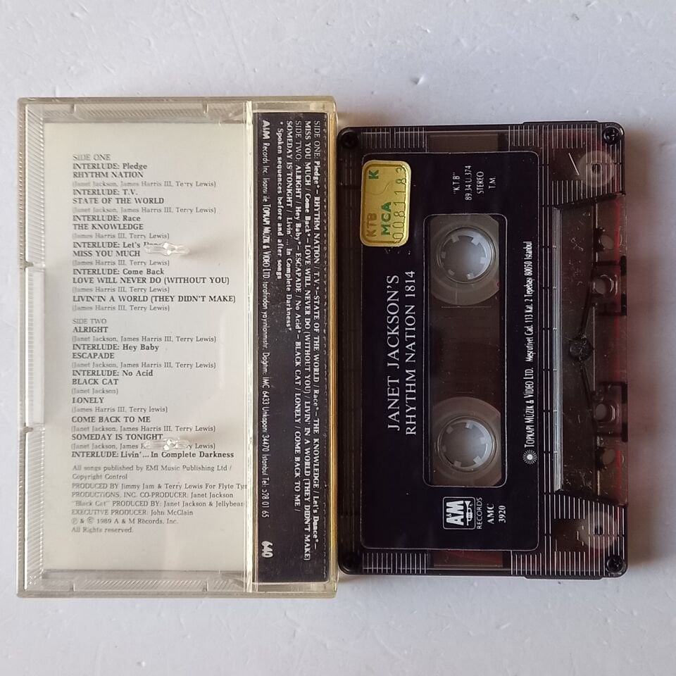 JANET JACKSON - JANET JACKSON'S RHYTHM NATION 1814 (1989) - KASET 2.EL