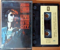JOHN LENNON - LIVE IN NEW YORK CITY KENT CASSETTE MADE IN TURKEY ''USED'' PAPER LABEL