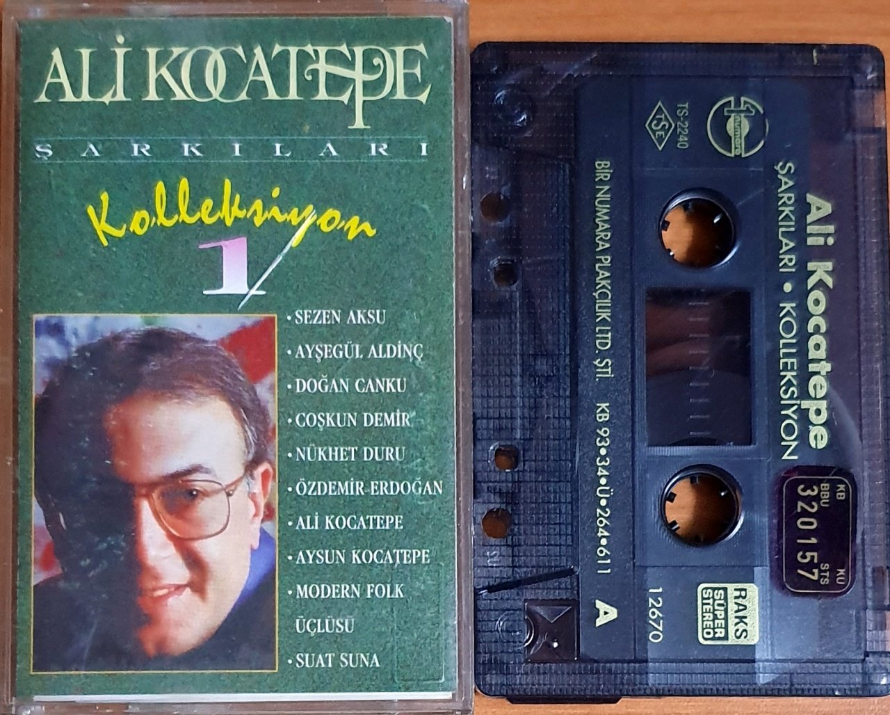 ALİ KOCATEPE ŞARKILARI - KOLLEKSİYON 1 - KASET BİR NUMARA 2.EL