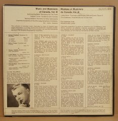 MUSIC AND MUSICIANS OF CANADA - VOL 3 / BARBARA PENTLAND / ROBERT TURNER / MURRAY ADASKIN - LP 2.EL PLAK