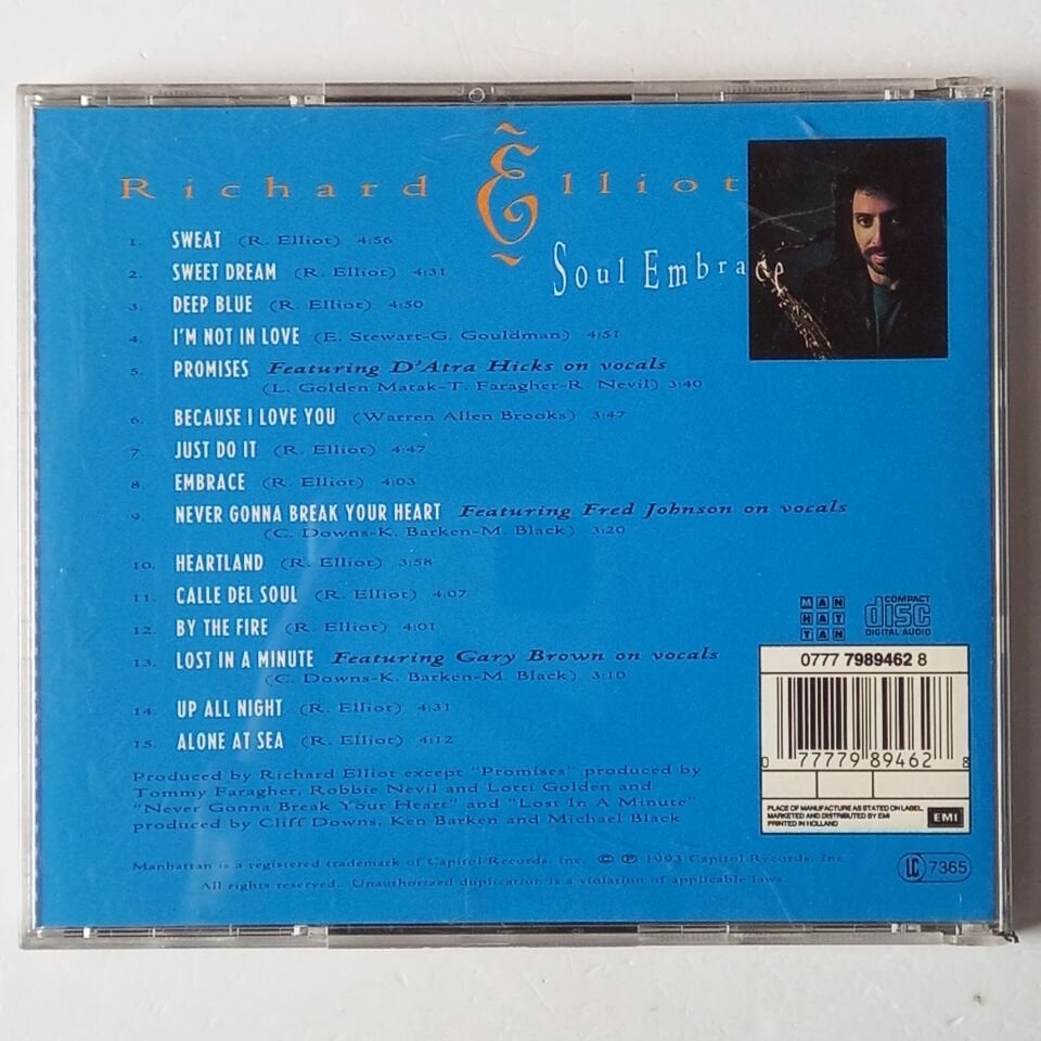 RICHARD ELLIOT – SOUL EMBRACE (1993) - CD 2.EL