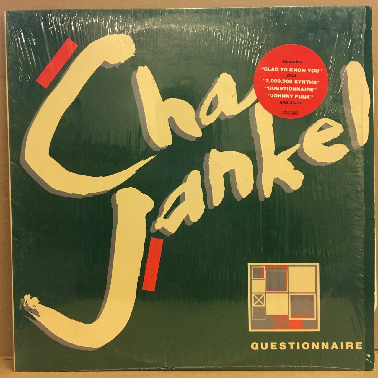 CHAS JANKEL - QUESTIONNAIRE (1981) IAN DURY 2.EL PLAK