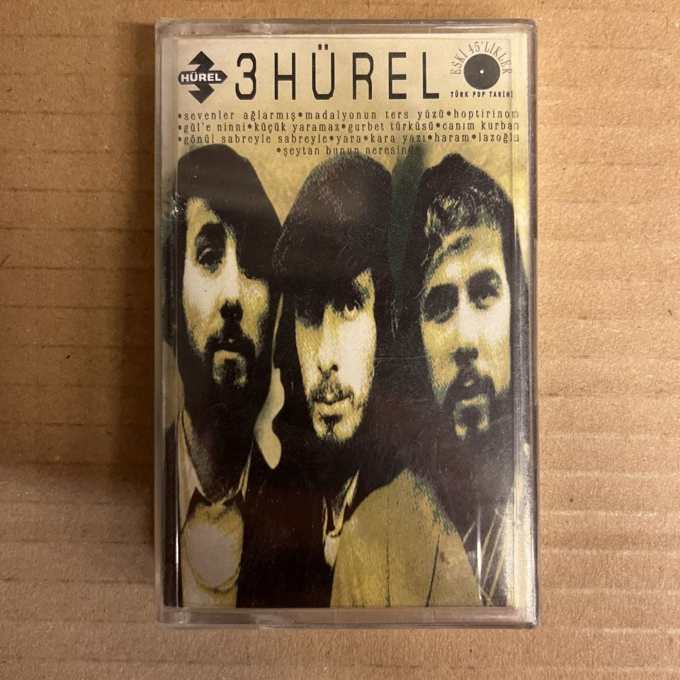 3 HÜREL - ÜÇ HÜR EL - ESKİ 45'LİKLER TÜRK POP TARİHİ (1994) - KASET AMBALAJINDA SIFIR