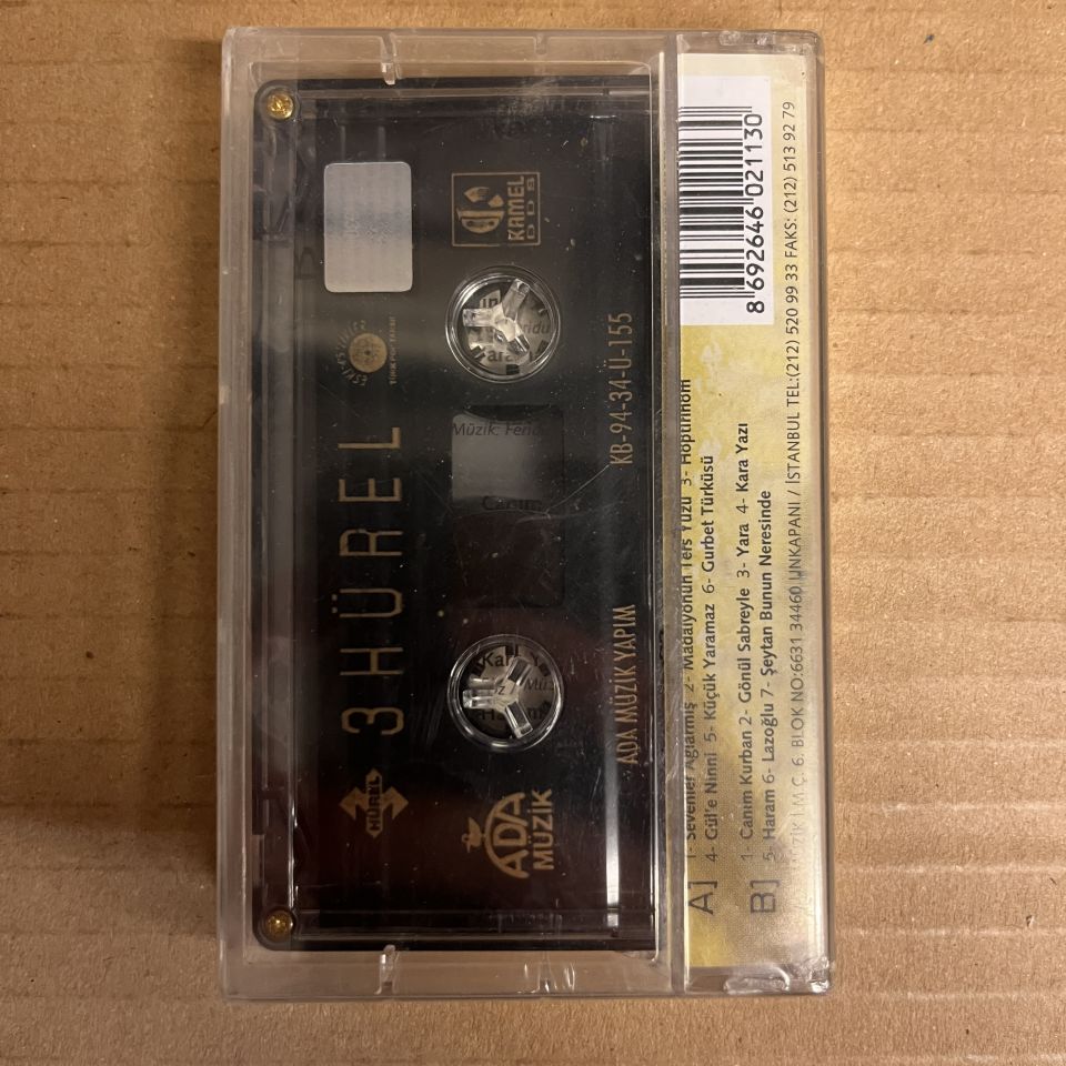 3 HÜREL - ÜÇ HÜR EL - ESKİ 45'LİKLER TÜRK POP TARİHİ (1994) - KASET AMBALAJINDA SIFIR