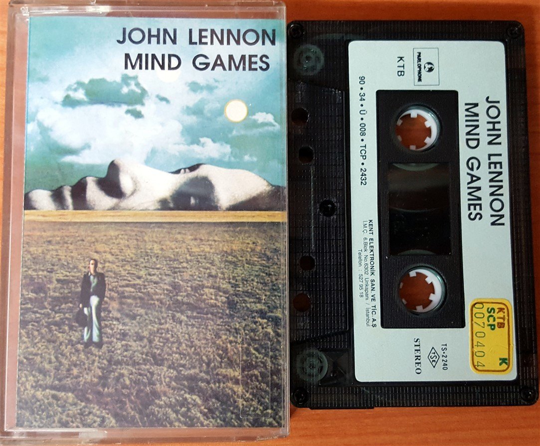 JOHN LENNON - MIND GAMES (1990) KENT CASSETTE MADE IN TURKEY ''USED'' PAPER LABEL