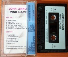 JOHN LENNON - MIND GAMES (1990) KENT CASSETTE MADE IN TURKEY ''USED'' PAPER LABEL