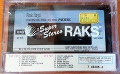 PINK FLOYD - MORE CASSETTE MADE IN TURKEY ''NEW'' PAPER LABEL