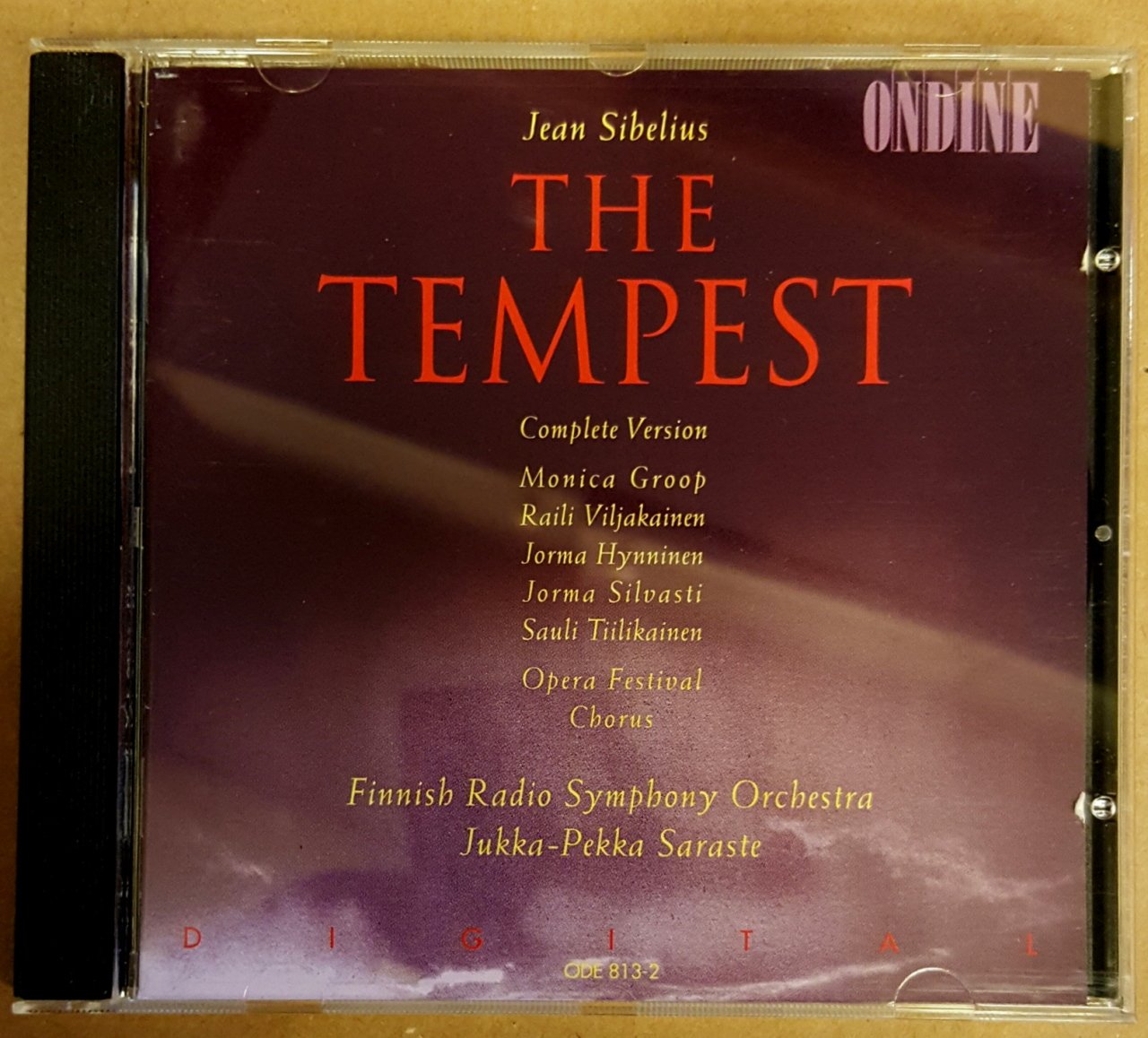 SIBELIUS THE TEMPEST CD JAKKA-PEKKA SARASTE 2.EL