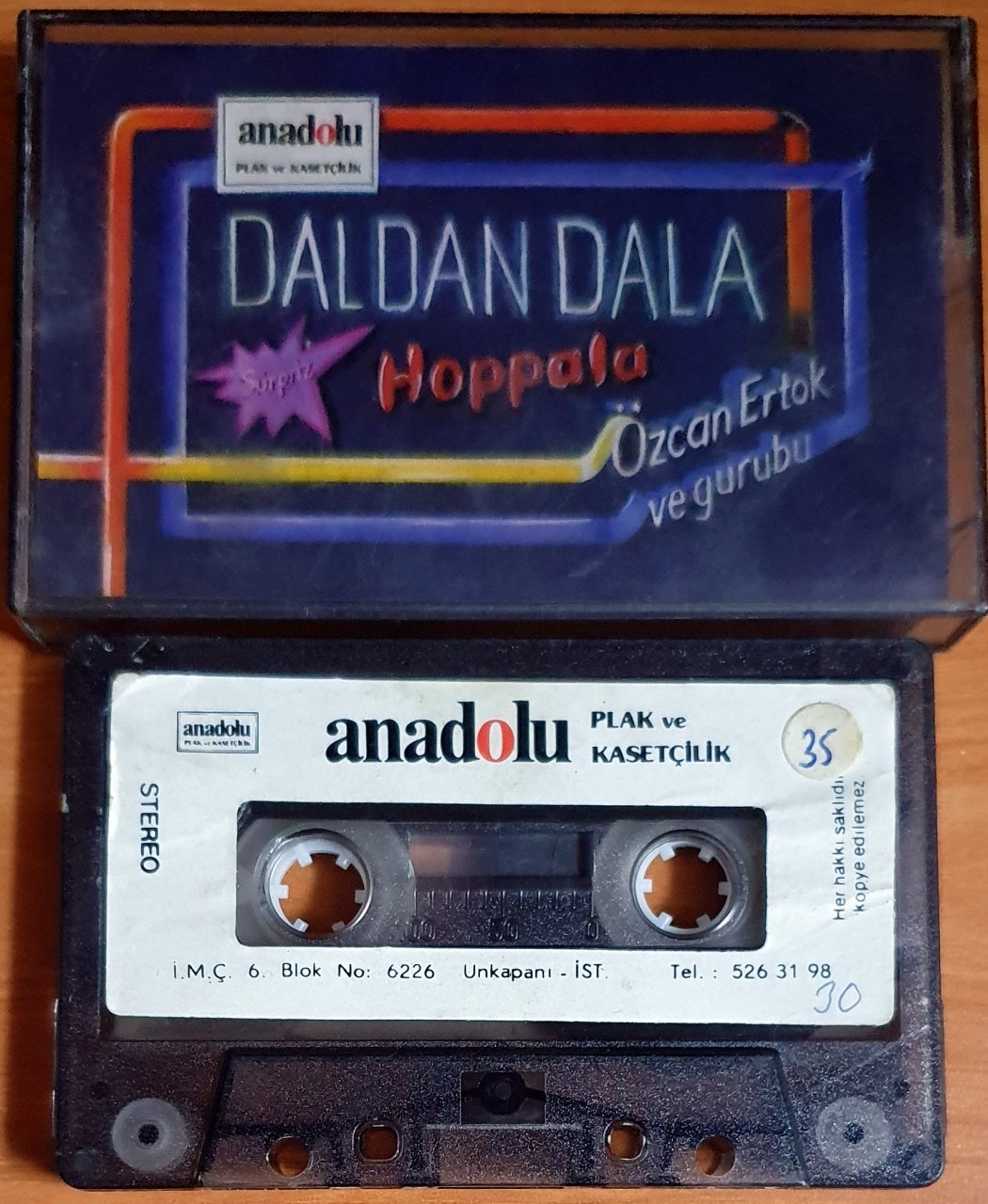 ÖZCAN ERTOK VE GURUBU - HOPPALA - KASET ANADOLU 2.EL
