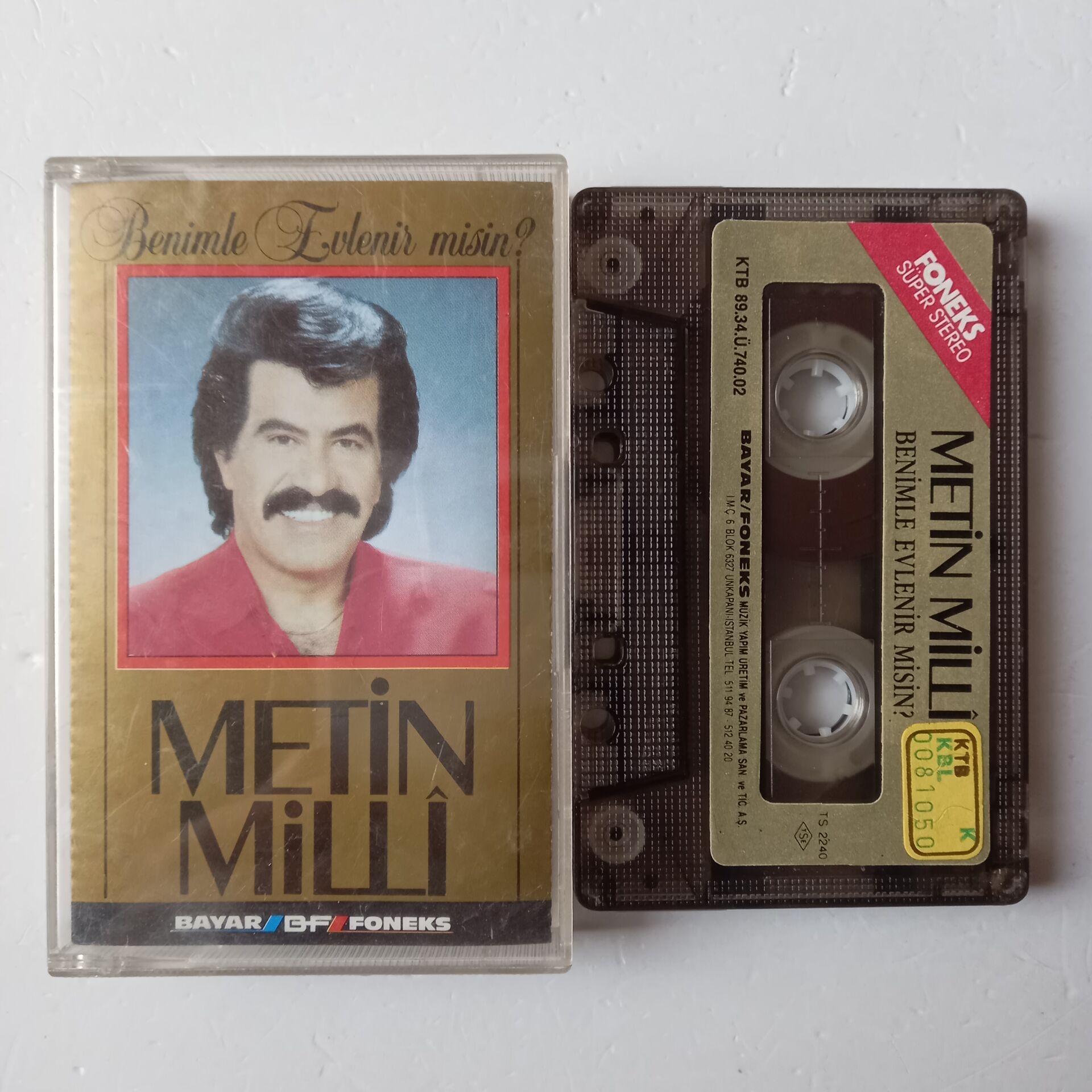 METİN MİLLİ - BENİMLE EVLENİR MİSİN? (1989) - KASET 2.EL