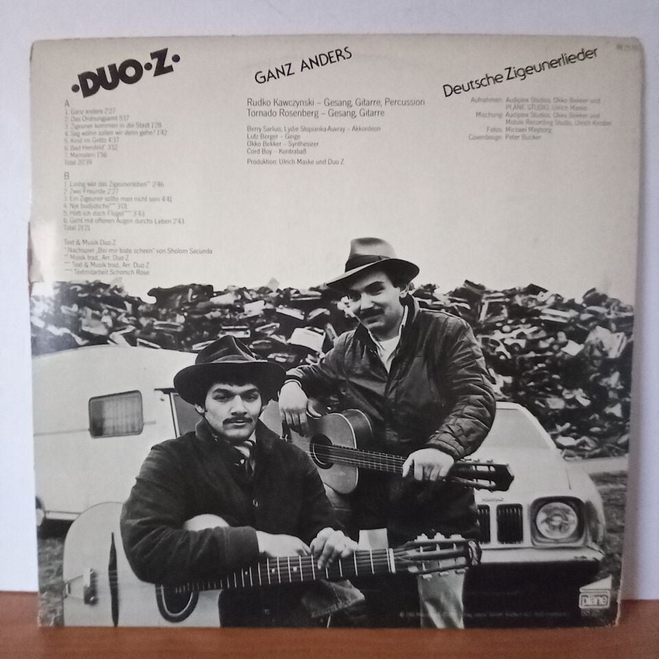 DUO Z – GANZ ANDERS / DEUTSCHE ZIGEUNERLIEDER (1981) - LP 2.EL PLAK