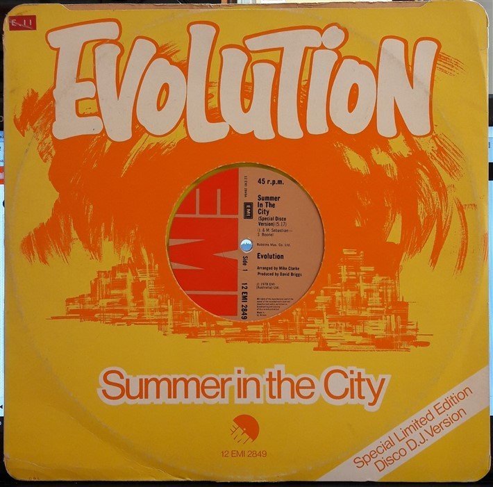 EVOLUTION - SUMMER IN THE CITY (1978) - 12'' MAXI SINGLE PLAK 2.EL