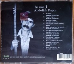 ABDULLAH PAPUR - BU SENE 3 (2008) ŞAH CD 2.EL