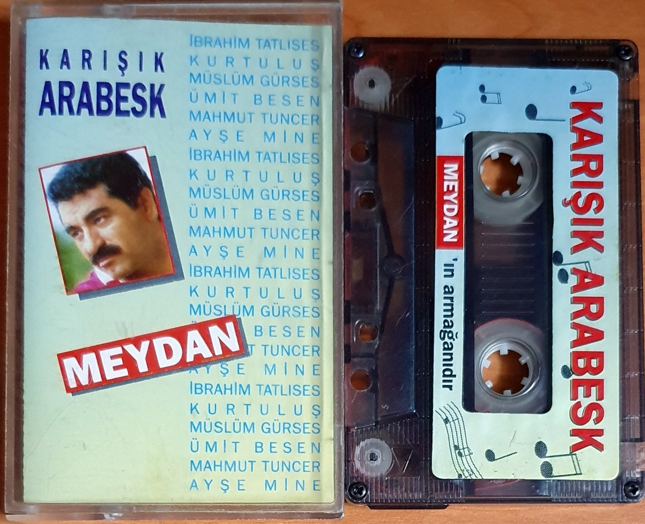 KARIŞIK ARABESK / İBRAHİM TATLISES, KURTULUŞ, MÜSLÜM GÜRSES, ÜMİT BESEN, AYŞE MİNE, MAHMUT TUNCER - KASET MEYDAN PROMO 2.EL