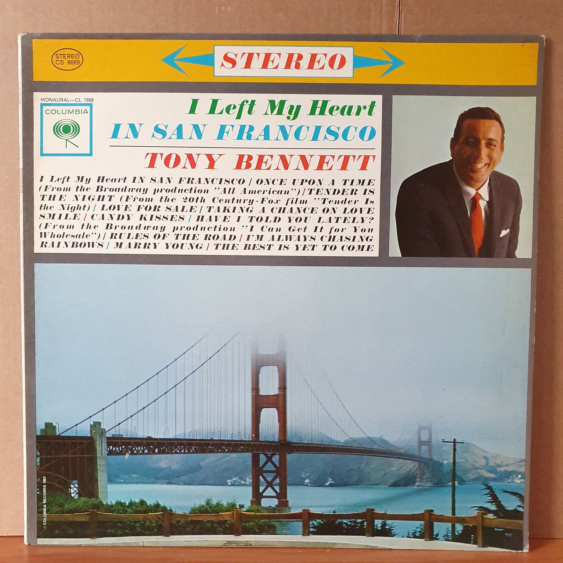 TONY BENNETT - I LEFT MY HEART IN SAN FRANCISCO (1962) - LP 2.EL PLAK