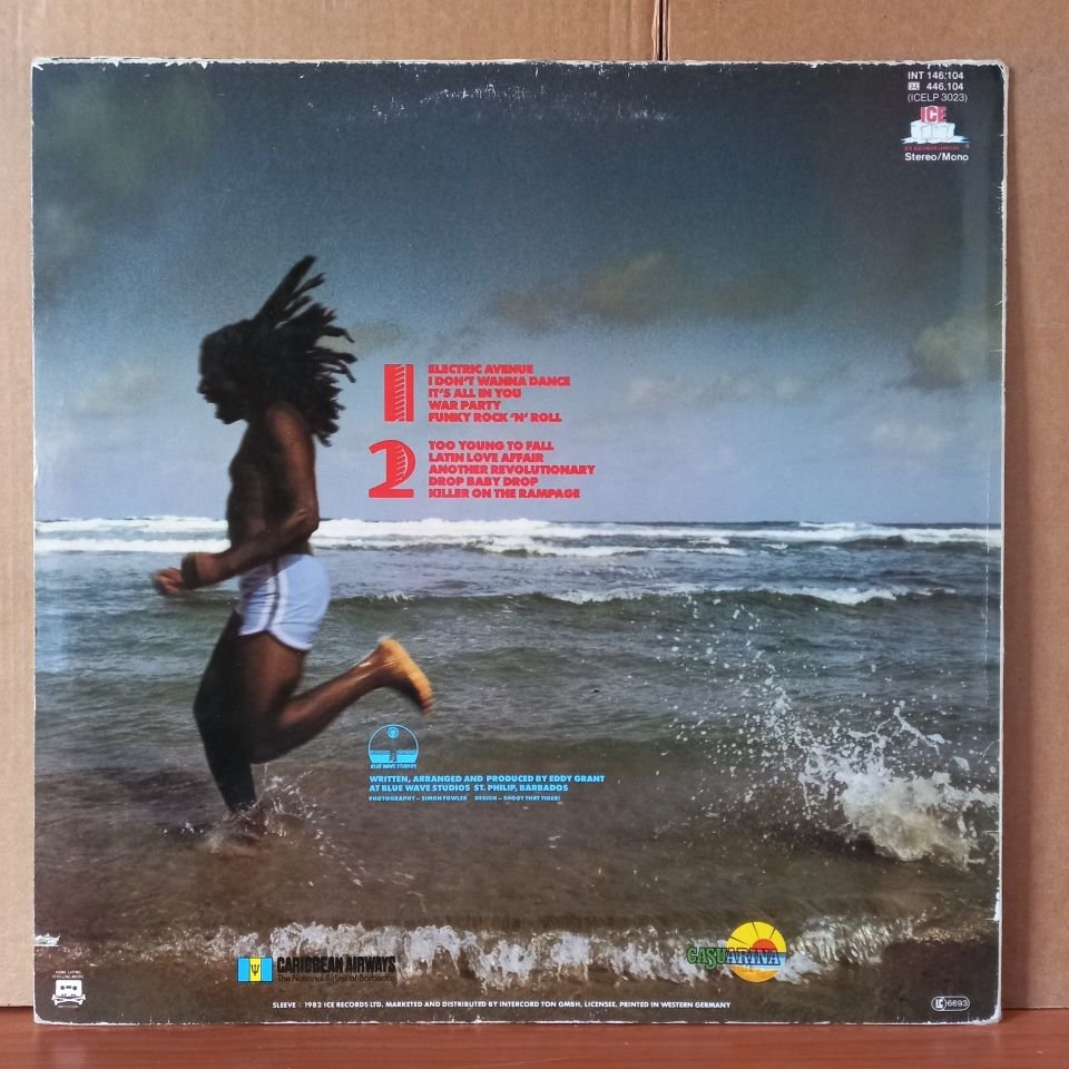 EDDY GRANT – KILLER ON THE RAMPAGE (1982) - LP 2. EL PLAK