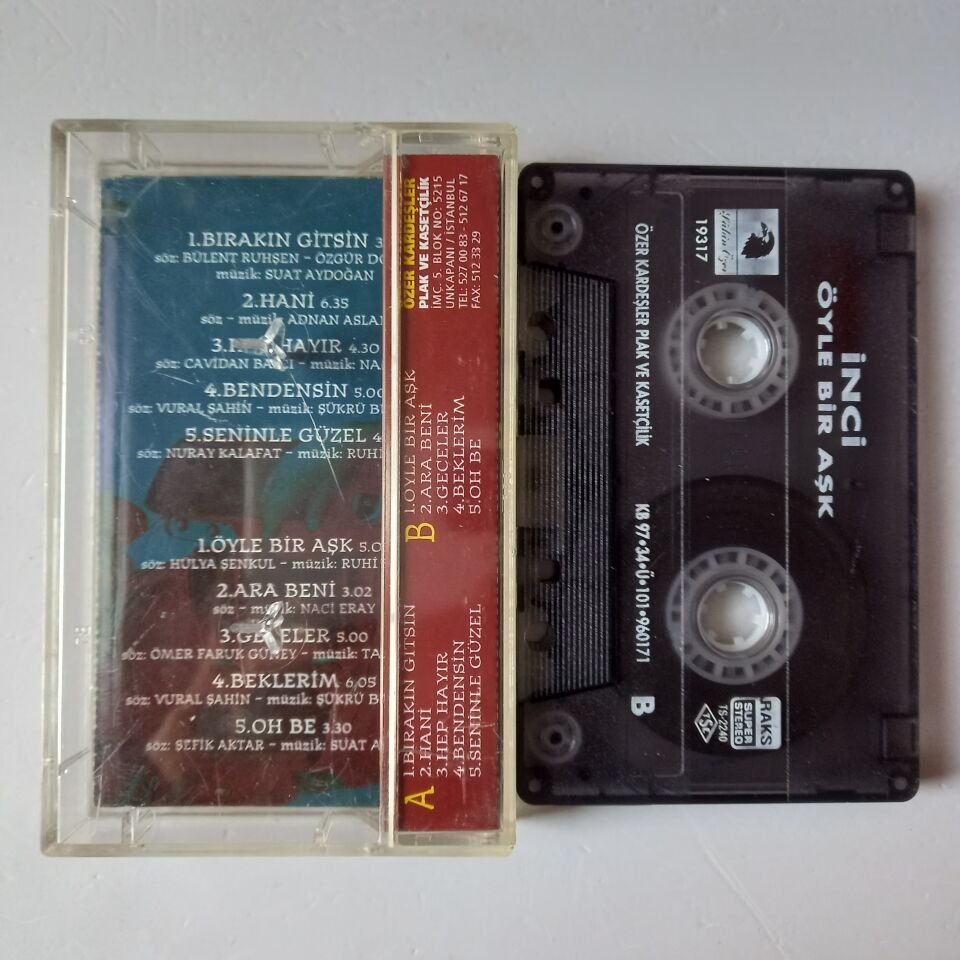 İNCİ - ÖYLE BİR AŞK (1997) - KASET 2.EL