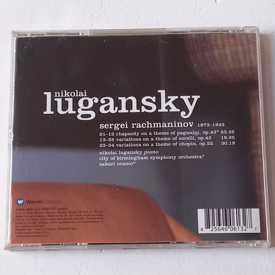 RACHMANINOV: PAGANINI RHAPSODY - NIKOLAI LUGANSKY, CITY OF BIRMINGHAM SYMPHONY ORCHESTRA, SAKARI ORAMO (2004) - CD 2.EL