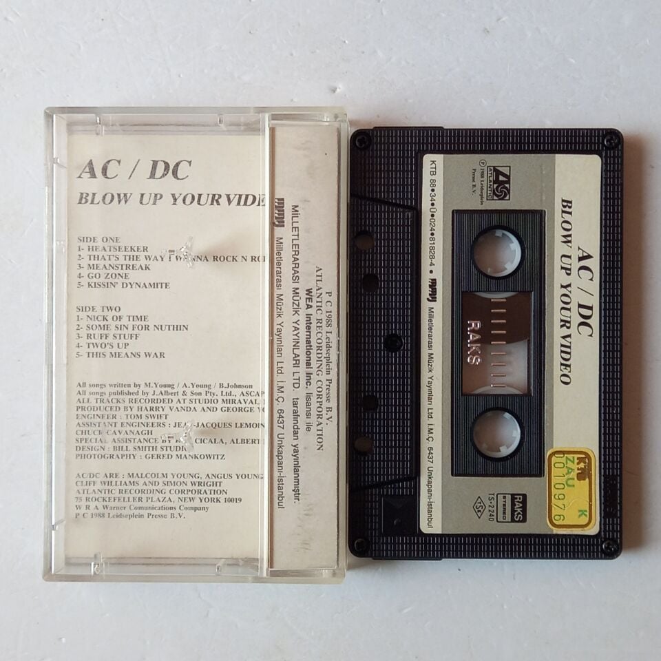 AC/DC - BLOW UP YOUR VIDEO (1988) - KASET 2.EL