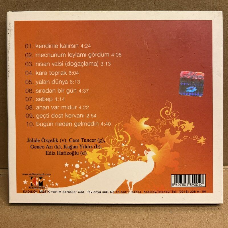 JÜLİDE ÖZÇELİK - JAZZ İSTANBUL VOL 1 (2007) - CD DIGIPAK 2.EL
