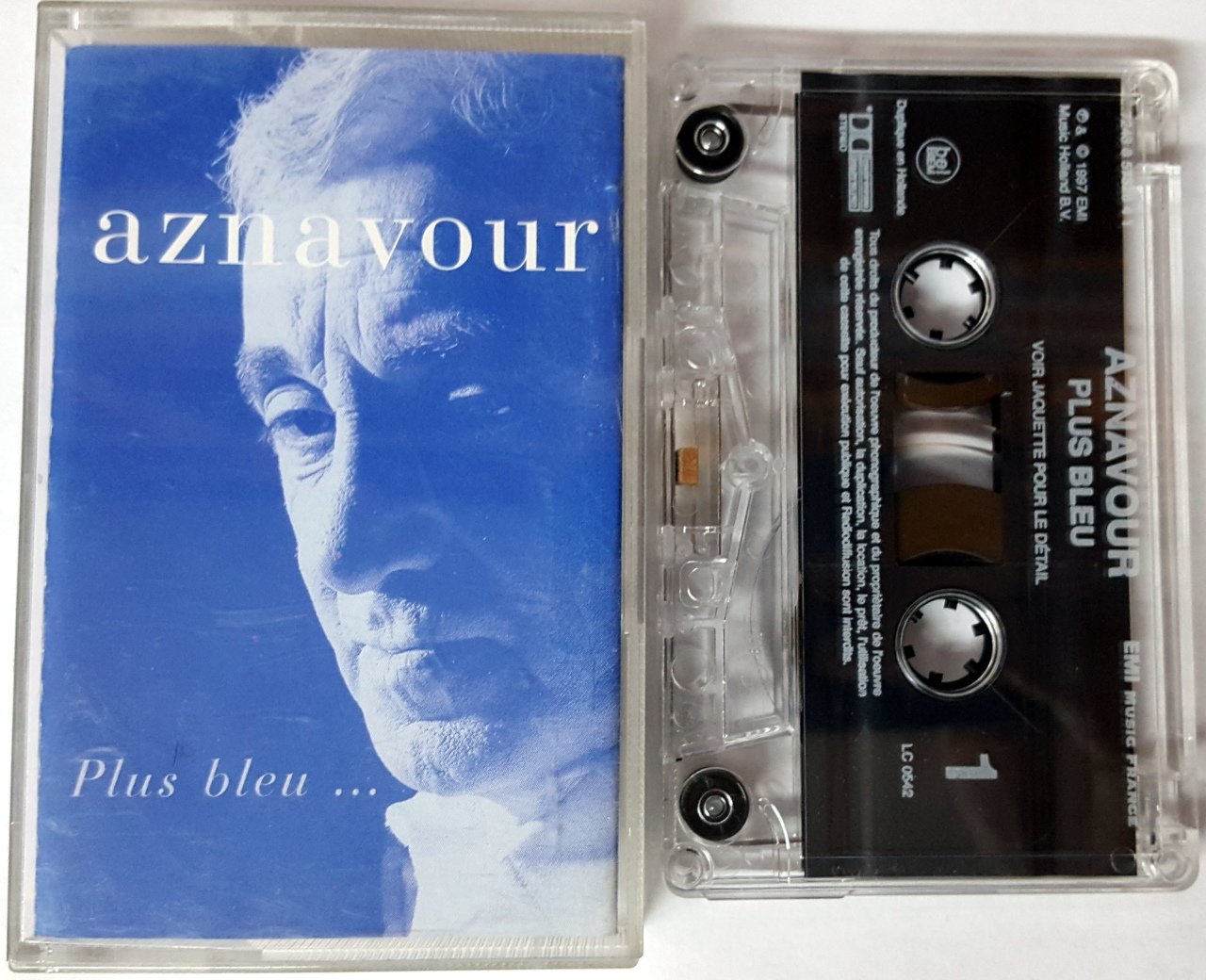 CHARLES AZNAVOUR - PLUS BLEU CASSETTE MADE IN HOLLAND ''USED''