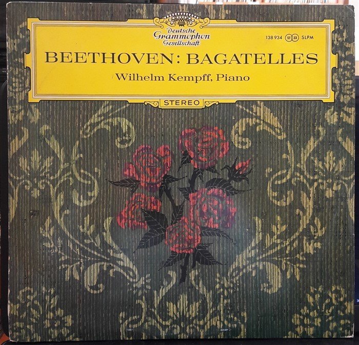 BEETHOVEN: BAGATELLES, FÜR ELISE, WILHELM KEMPFF - 2.EL PLAK DEUTSCHE GRAMMOPHON