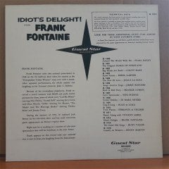 IDIOT'S DELIGHT! FRANK FONTAINE - LP 2.EL PLAK