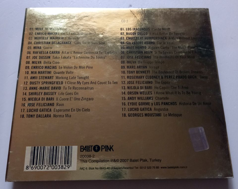 OUR GOLDEN SONGS / ORIGINALS OF 36 TURKISH HITS (2007) - 2CD 2.EL