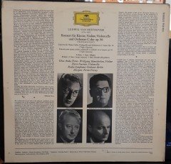BEETHOVEN: CONCERTO FOR PIANO, VIOLIN, CELLO AND ORCHESTRA TRIO CONCERTO, GÉZA ANDA, WOLFGANG SCHNEIDERHAN, PIERRE FOURNIER, RADIO-SYMPHONIE-ORCHESTER BERLIN, FERENC FRICSAY - 2.EL PLAK DEUTSCHE GRAMMOPHON