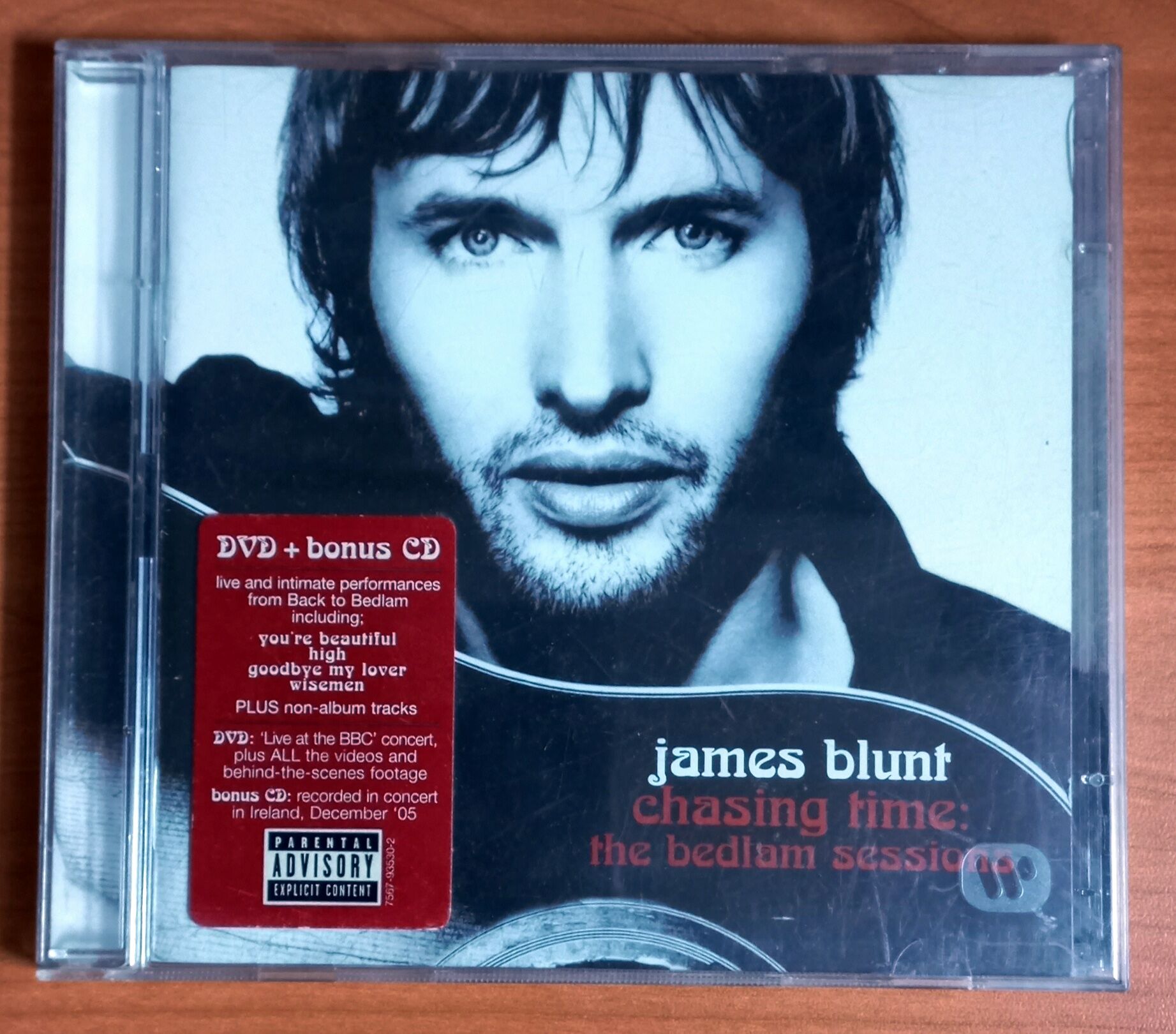 JAMES BLUNT –  CHASING TIME / THE BEDLAM SESSIONS (2006) - CD+DVD  2.EL