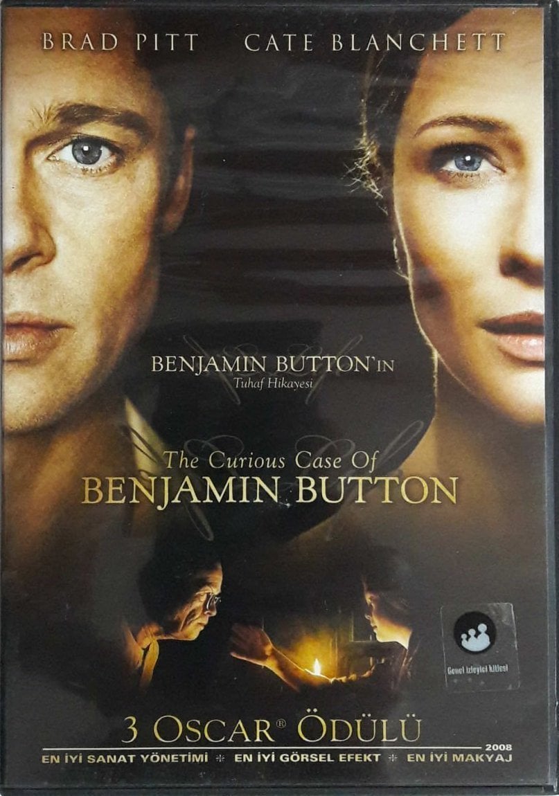 THE CURIOUS CASE OF BENJAMIN BUTTON'IN TUHAF HİKAYESİ - BRAD PITT - CATE BLANCHETT - DAVID FINCHER - DVD SIFIR