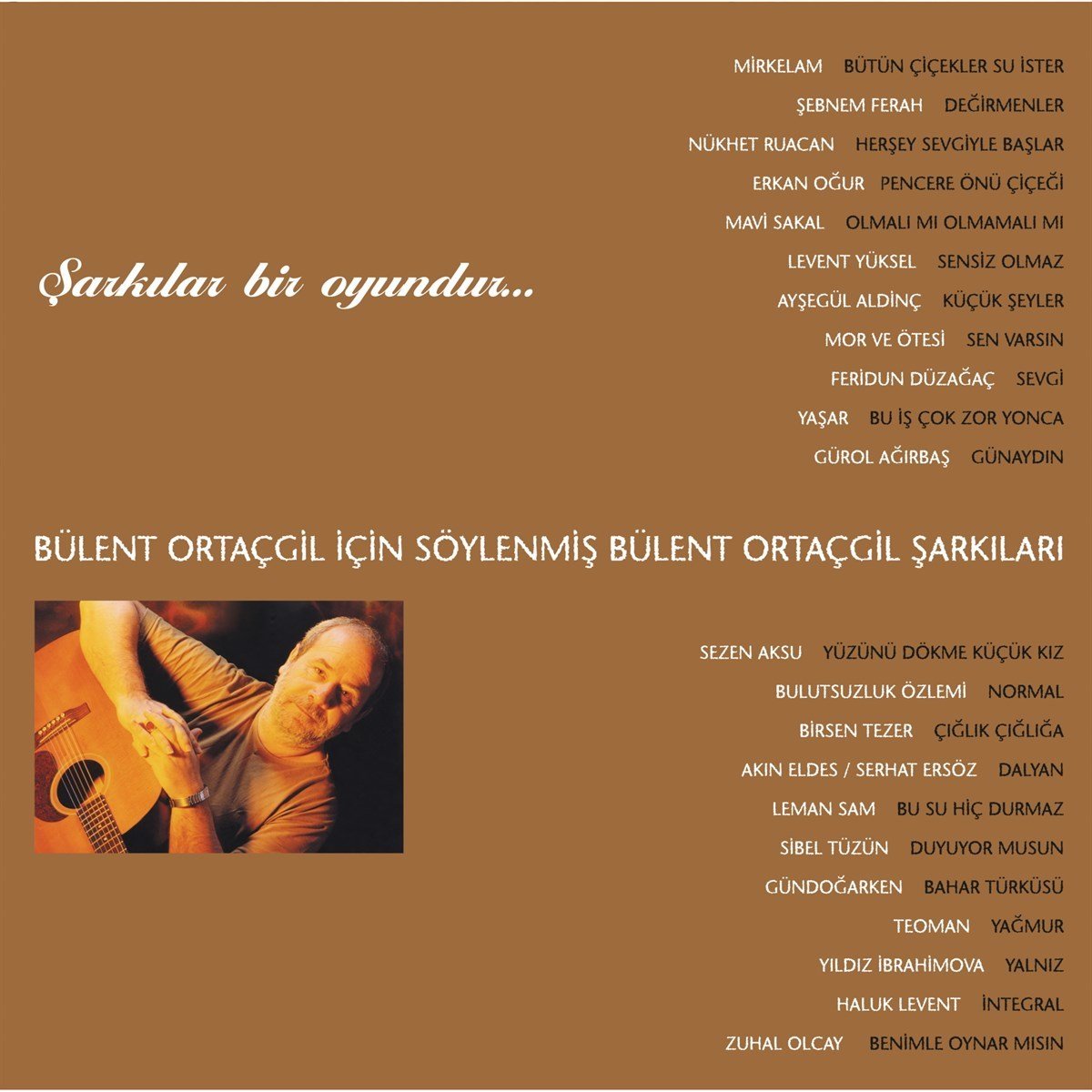 BÜLENT ORTAÇGİL İÇİN SÖYLENMİŞ BÜLENT ORTAÇGİL ŞARKILARI - ŞARKILAR BİR OYUNDUR (2000) - 2LP 2021 BASIM SIFIR PLAK