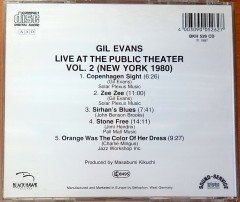 GIL EVANS - LIVE AT THE PUBLIC THEATER VOL.2 (NEW YORK 1980) CD 2.EL