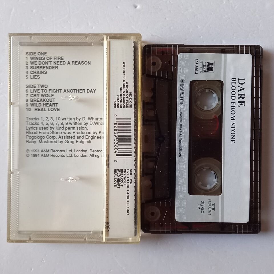 DARE - BLOOD FROM STONE (1991) - KASET 2.EL