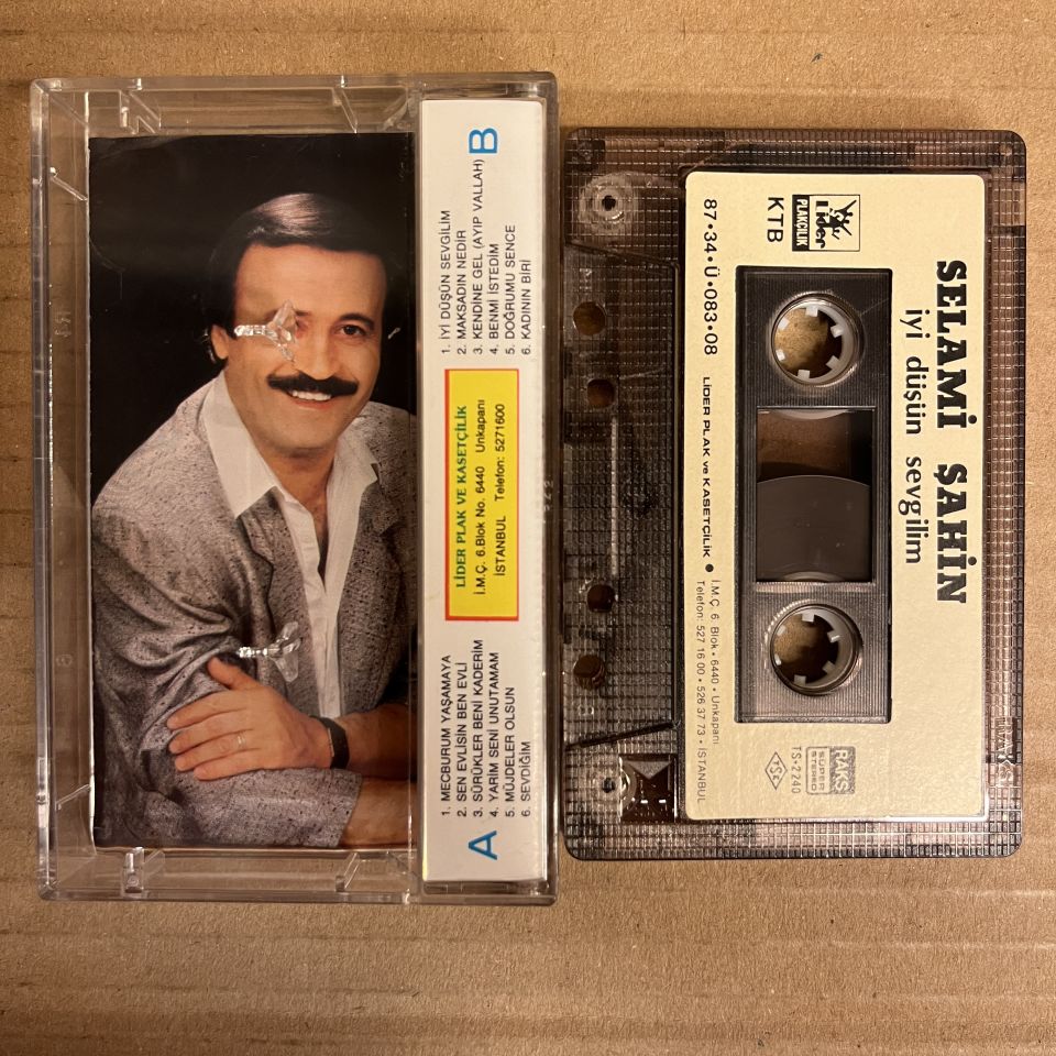 SELAMİ ŞAHİN - İYİ DÜŞÜN SEVGİLİM (1987) - KASET 2.EL