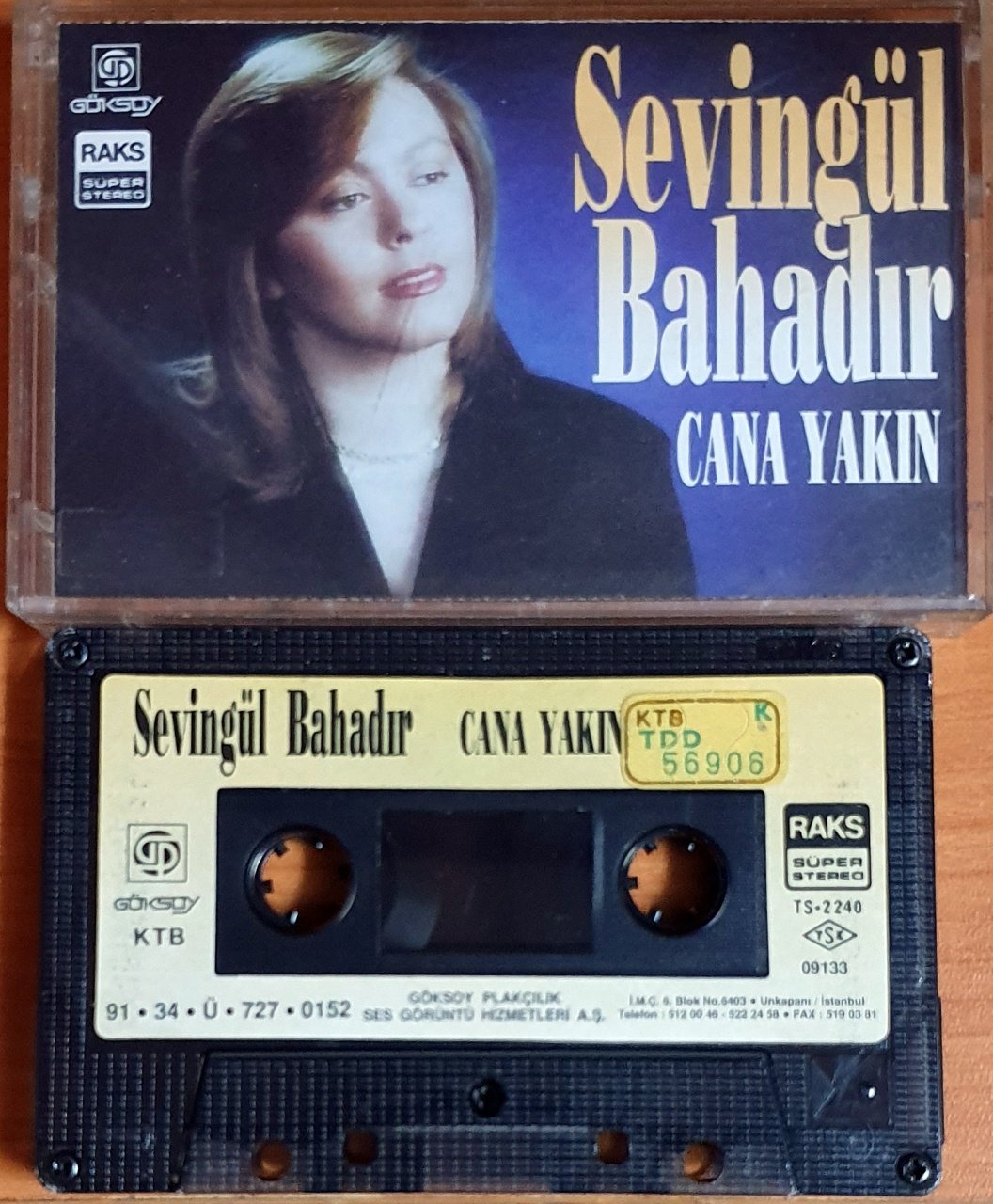 SEVİNGÜL BAHADIR - CANA YAKIN (1991) - KASET GÖKSOY 2.EL