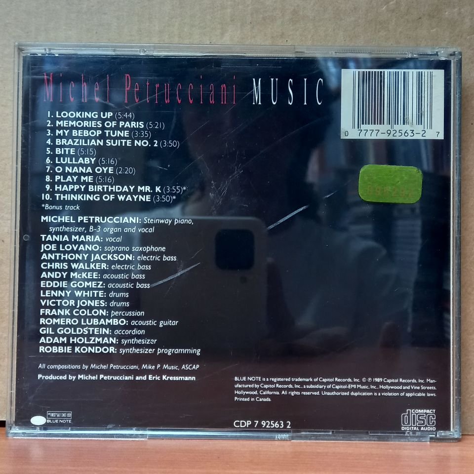 MICHEL PETRUCCIANI – MUSIC (1989) - CD 2.EL