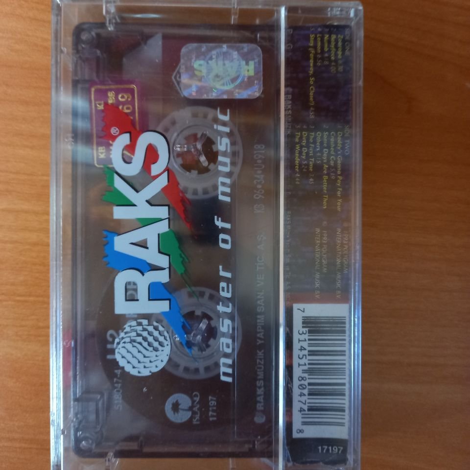 U2 - ZOOROPA  (1996) - KASET SIFIR