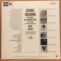 GEORGE SHEARING WITH QUINTET & WOODWIND CHOIR - DEEP VELVET 1964 2.EL PLAK