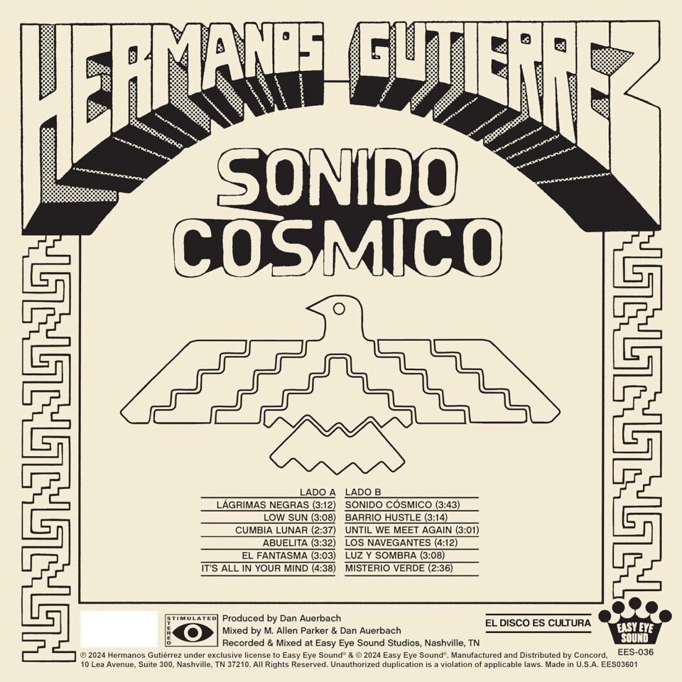 HERMANOS GUTIERREZ - SONIDO COSMICO (2024) - LP 2024 BLACK VINYL EDITION LATIN FOLK ROCK FUSION SIFIR PLAK