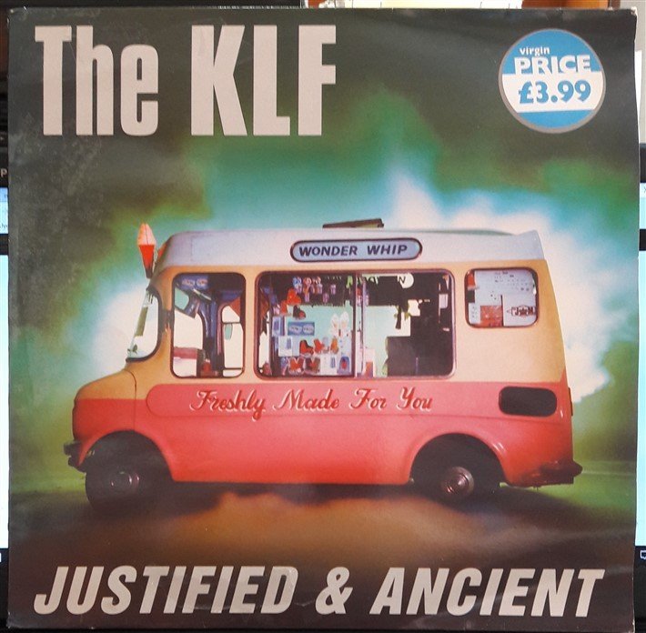 THE KLF - JUSTIFIED & ANCIENT (1991) - 12'' MAXI SINGLE PLAK 2.EL