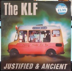 THE KLF - JUSTIFIED & ANCIENT (1991) - 12'' MAXI SINGLE PLAK 2.EL