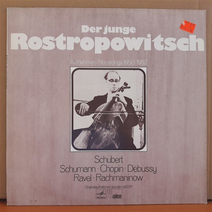 MSTISLAV ROSTROPOVICH ‎– DER JUNGE ROSTROPOWITSCH 1950-1952 - PLAK 2.EL