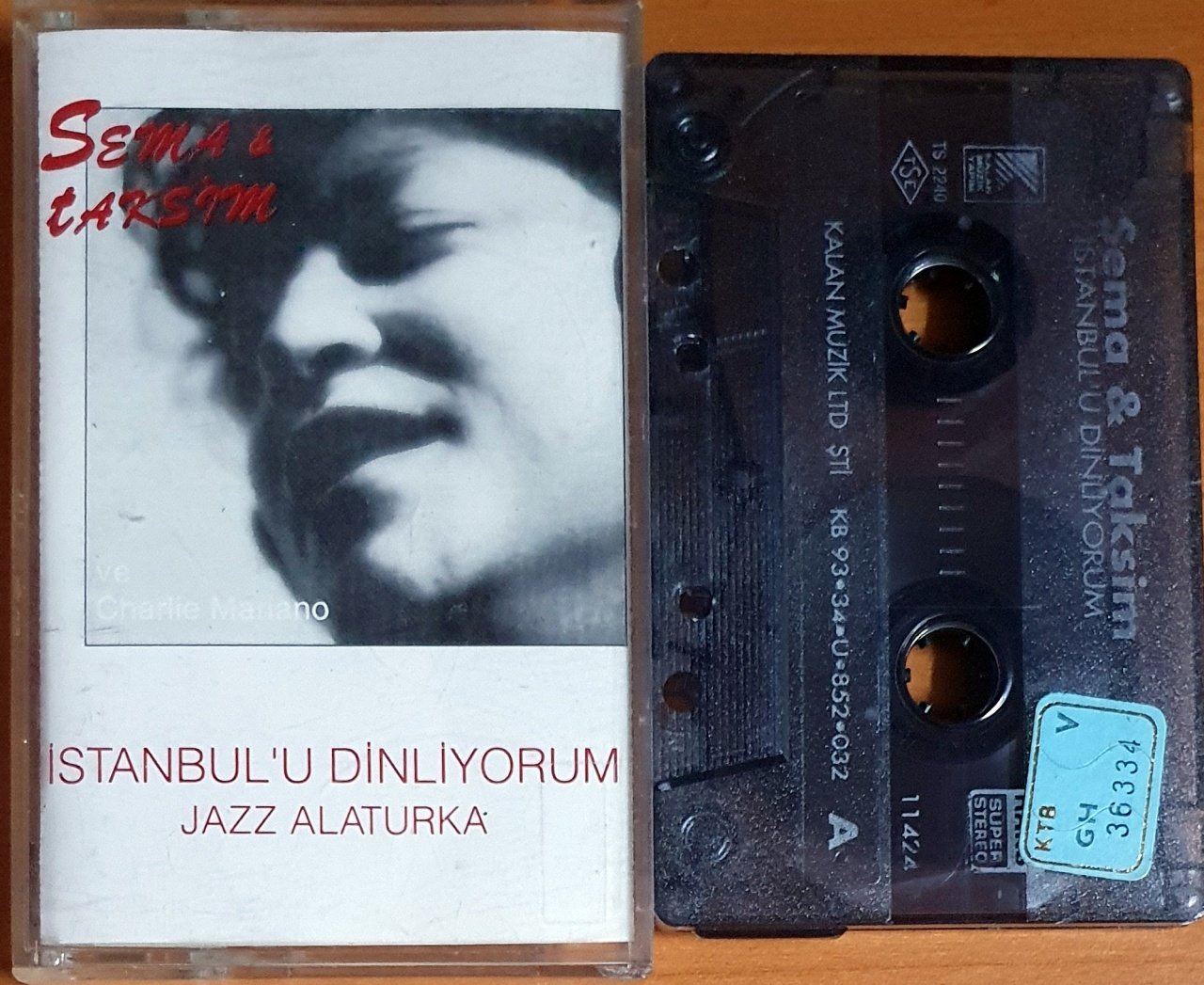 SEMA & TAKSİM / İSTANBUL'U DİNLİYORUM / JAZZ ALATURKA / CHARLIE MARIANO (1993) - KASET KALAN MÜZİK 2.EL