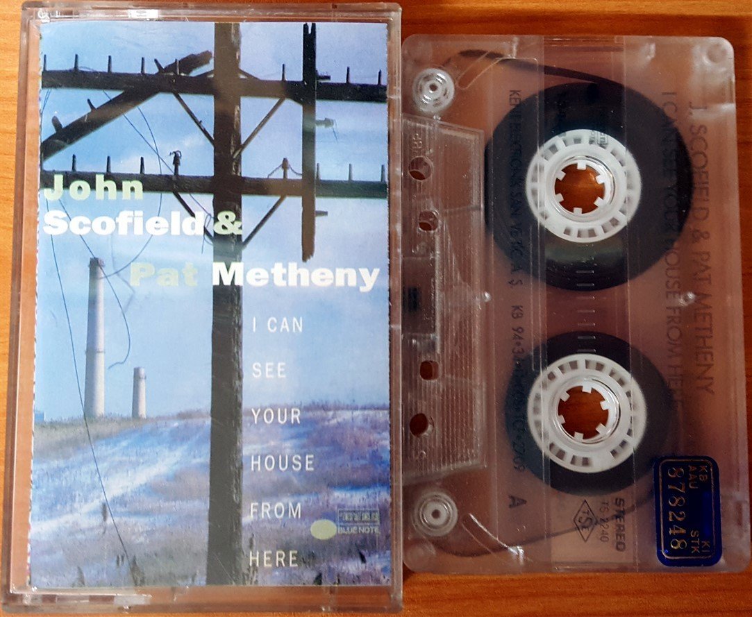 JOHN SCOFIELD & PAT METHENY - I CAN SEE YOUR HOUSE FROM  HERE (1994) KENT CASSETTE MADE IN TURKEY ''USED''