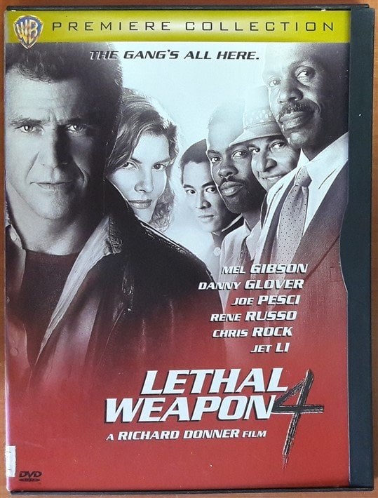 LETHAL WEAPON 4 - MEL GIBSON - DANNY GLOVER - JOE PESCI - JET LI - SNAPCASE DVD 2.EL 1. BÖLGE TR ALTYAZI YOKTUR