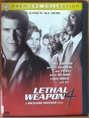 LETHAL WEAPON 4 - MEL GIBSON - DANNY GLOVER - JOE PESCI - JET LI - SNAPCASE DVD 2.EL 1. BÖLGE TR ALTYAZI YOKTUR