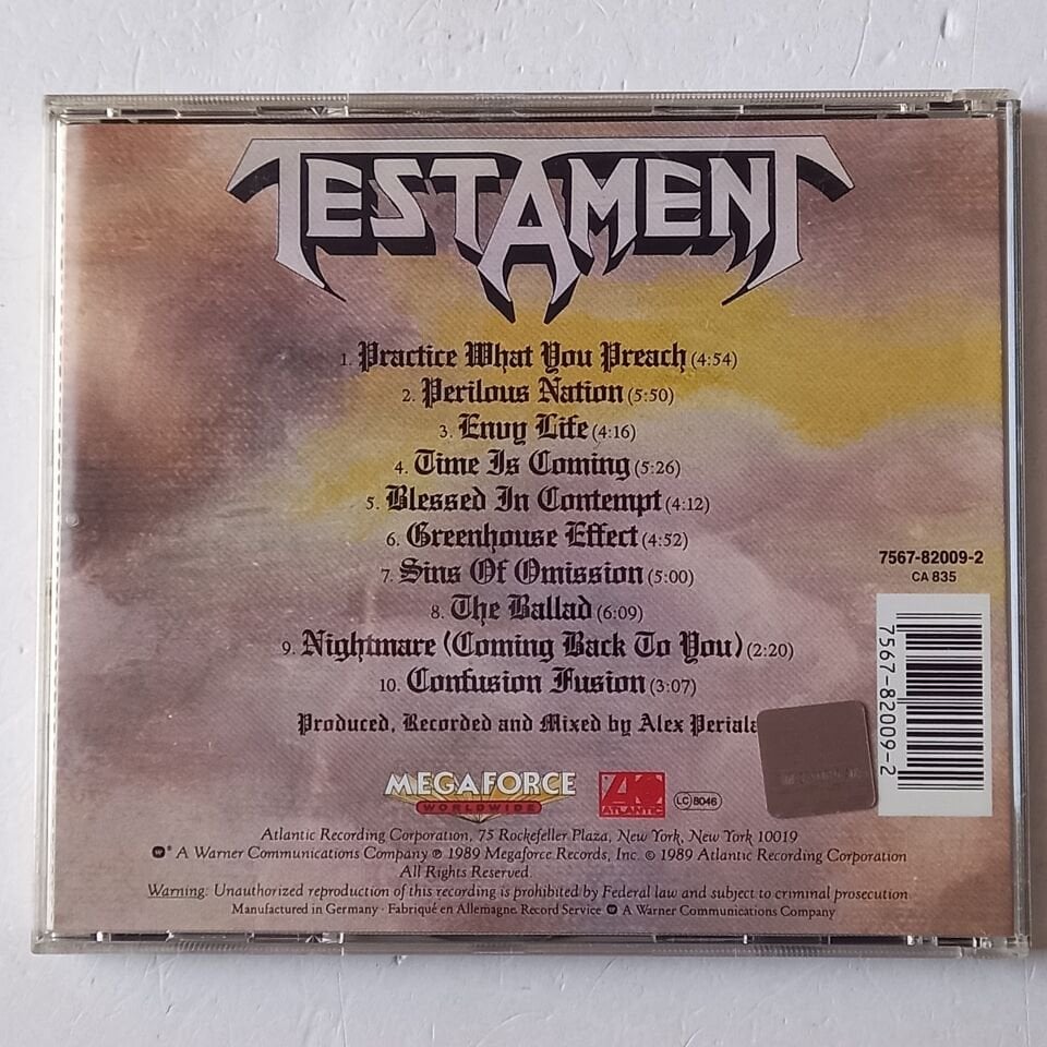 TESTAMENT – PRACTICE WHAT YOU PREACH (1989) - CD REISSUE 2.EL