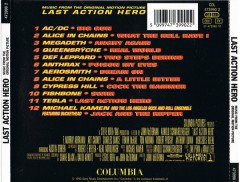LAST ACTION HERO (1993) - SOUNDTRACK / ALICE IN CHAINS MEGADETH CYPRESS HILL TESLA AC/DC QUEENSRYCHE DEF LEPPARD - CD 2.EL